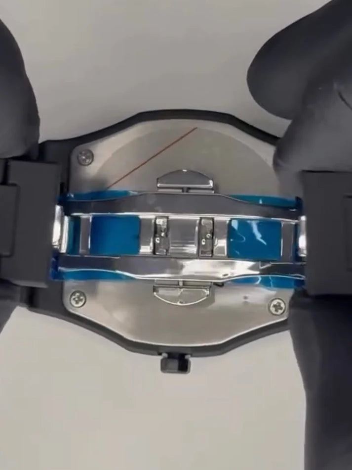 Men’s Black Aura Watch – Premium Black Marble Stone Dial | Luxury Wristwatch