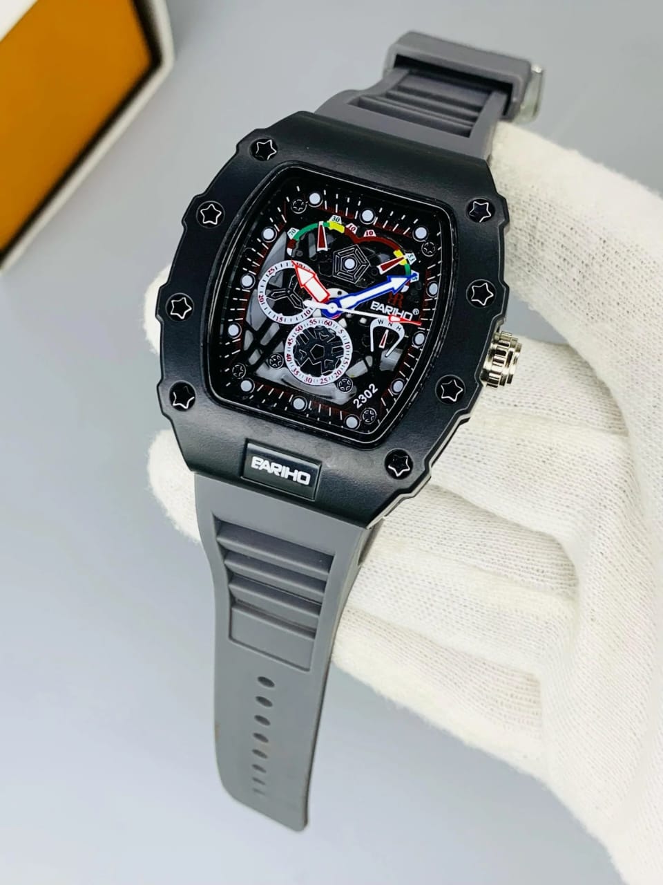 Skeleton Sport Chrono Watch — Multi-Color Strap Edition (7 Premium Strap Options)